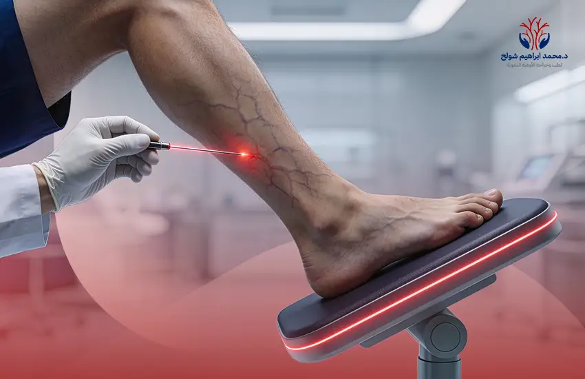 علاج دوالي الساقين بالليزر