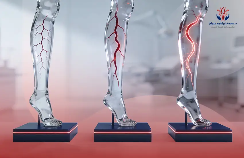 أنواع-دوالي-الساقين أنواع دوالي الساقين